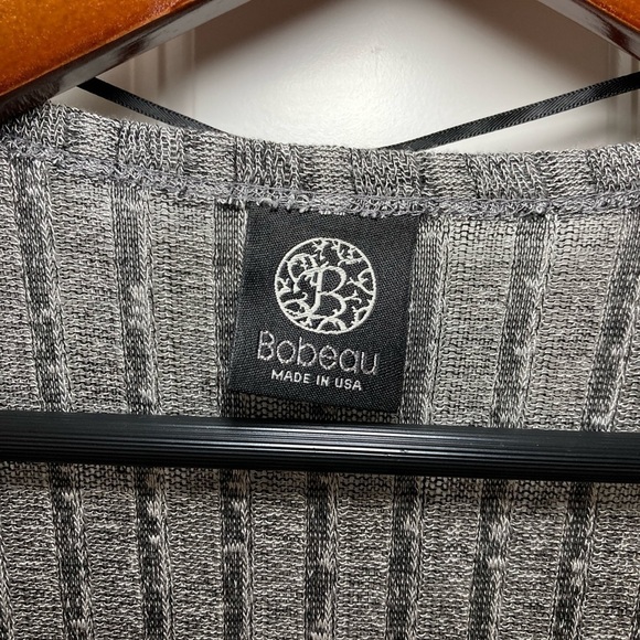 Bobeau gray knit open cardigan - size S - Picture 4 of 5